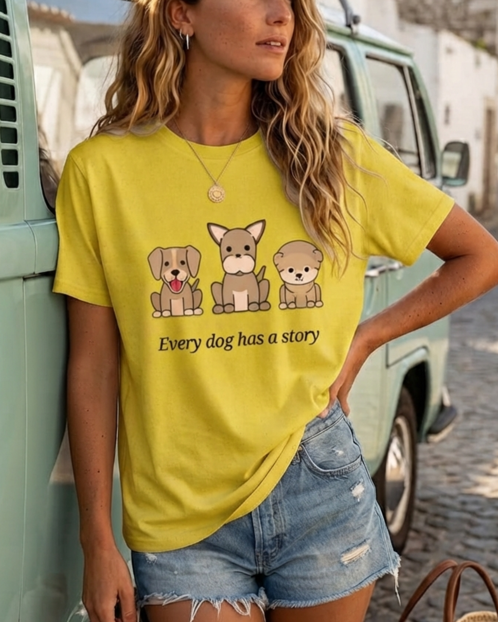 Every Dog Has A Story Unisex Graphic Printed T-shirt