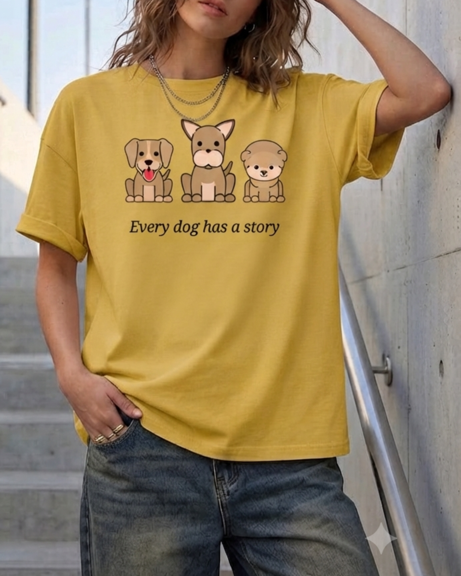 Every Dog Has A Story Unisex Graphic Printed T-shirt