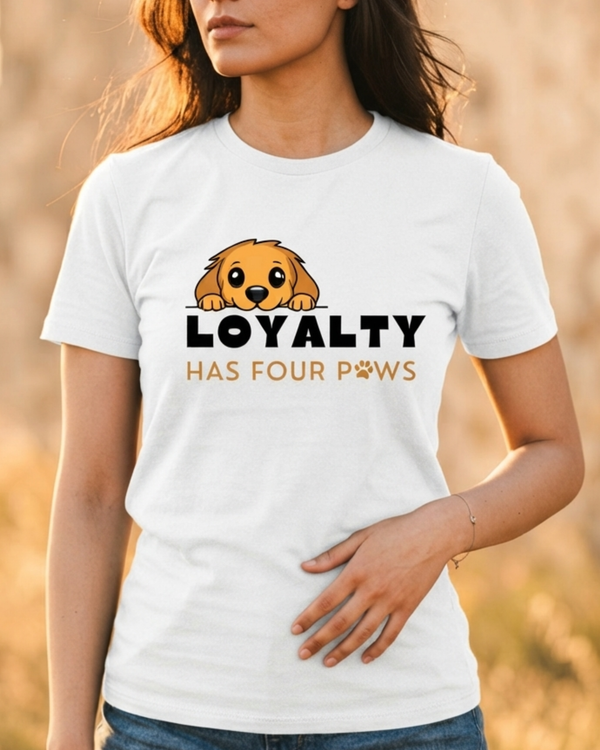 Loyal Companion Dog Unisex Graphic Printed T-shirt
