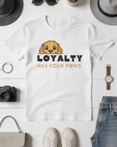 Loyal Companion Dog Unisex Graphic Printed T-shirt