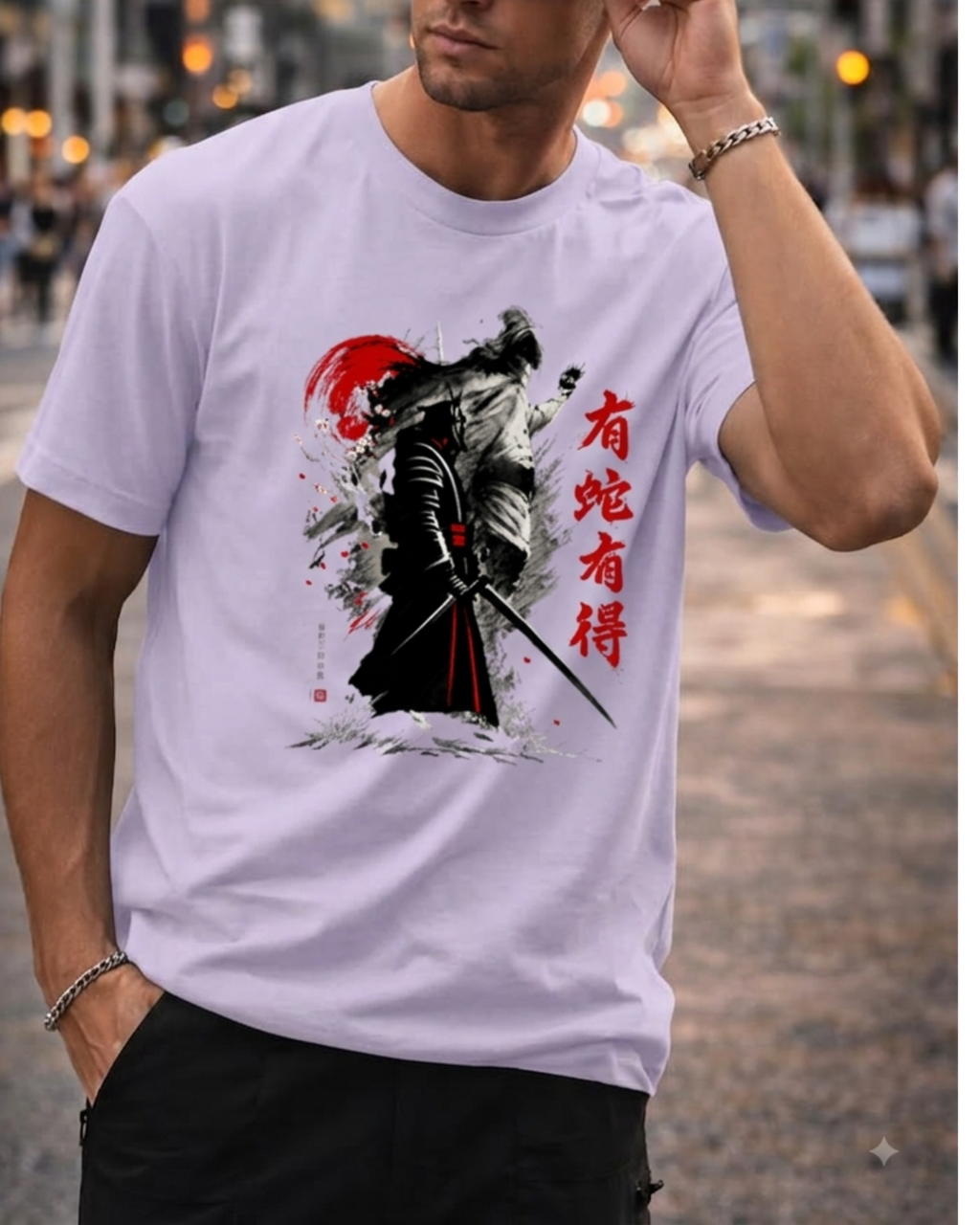 Crimson Blade Samurai Unisex Classic Fit Graphic Printed T-shirt