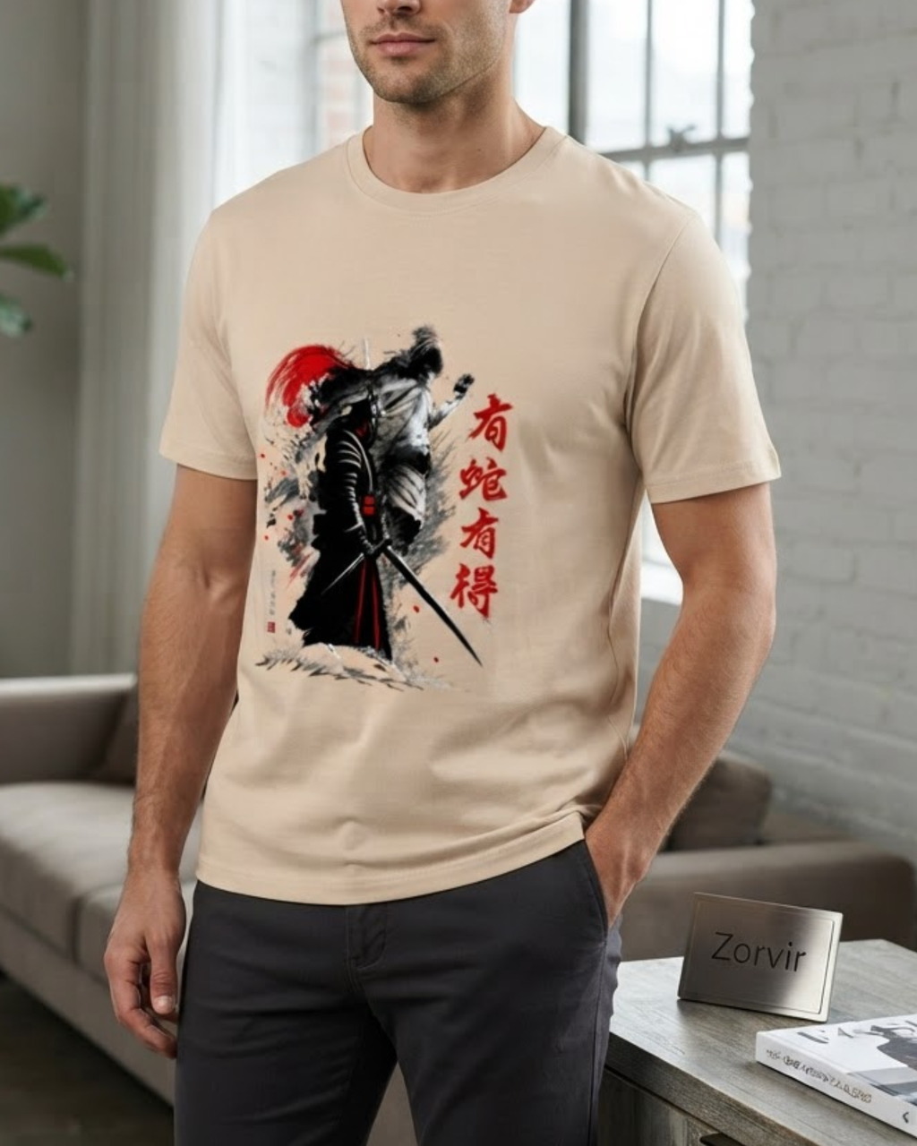 Crimson Blade Samurai Unisex Classic Fit Graphic Printed T-shirt