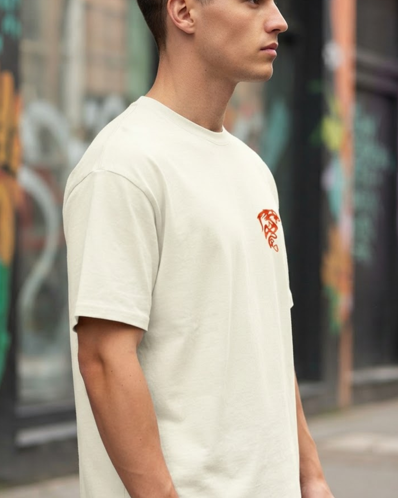 Unstoppable Dragon Unisex Classic Crew T-Shirt Graphic Printed